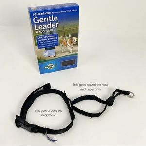 NWT Gentle Leader Headcollar Stops Pulling Lunging Jumping Dog Training